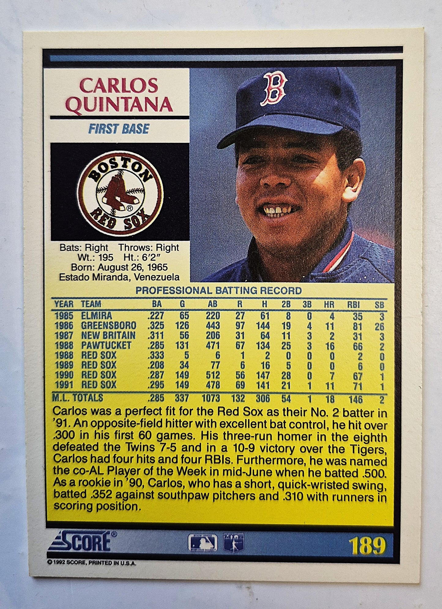 Bewertung: 92 Joe Oliver Cincinatti Reds Catcher #370 Baseballkarte Fast Neuwertig