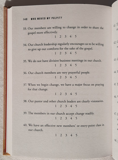 Who Moved My Pulpit? Leading Change in the Church by Thom S. Rainer (Very good,2016, HC, 143 pages, B&H Publishing)