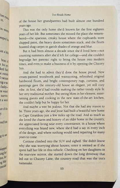 Two Roads Home by Deborah Raney (Chicory Inn #2, New, 2015, Pbk, 299 pages, Abingdon Press)