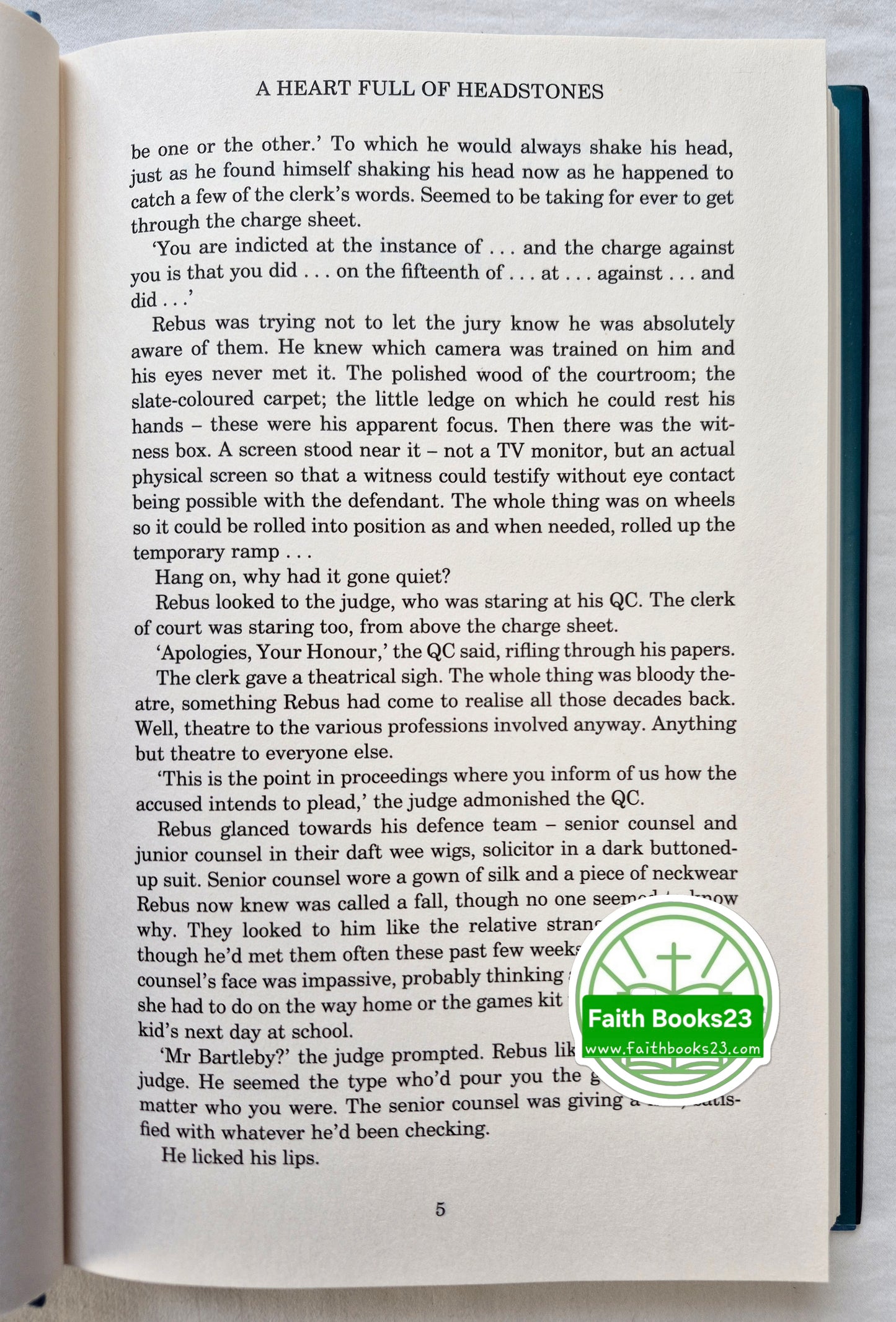 A Heart Full of Stones von Ian Rankin (Inspektor Rebus #24, sehr gut, 2022, geb., 331 S., Little, Brown & Co)