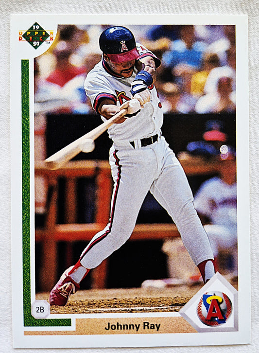 Ray Johnny California Angels #678 2nd Base Upper Deck 1991 Baseball Card
