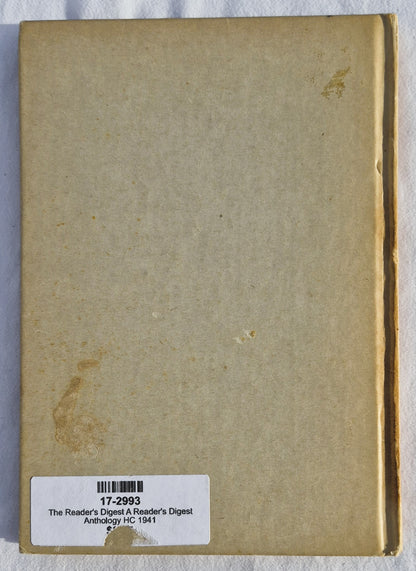 A Reader's Digest Anthology by The Reader's Digest Association (Very good, 1941, HC, 123 pages)
