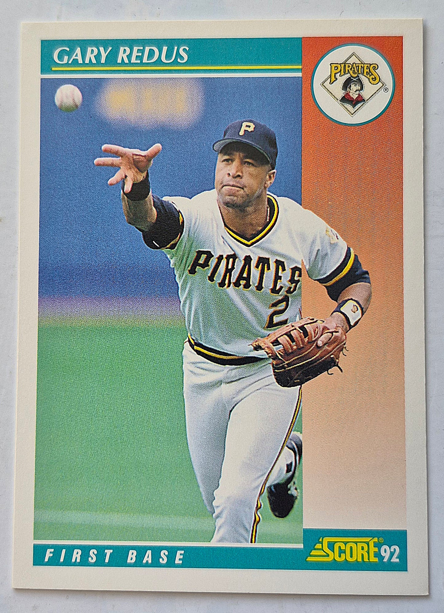 Bewertung '92 Gary Redus Pittsburgh Pirates First Base #303 Baseballkarte Sehr Gut