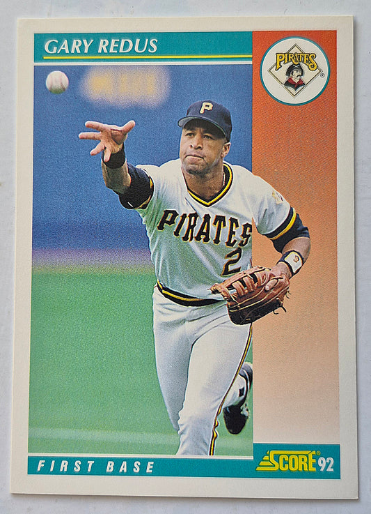 Bewertung '92 Gary Redus Pittsburgh Pirates First Base #303 Baseballkarte Sehr Gut