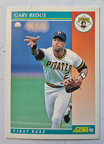 Bewertung '92 Gary Redus Pittsburgh Pirates First Base #303 Baseballkarte Sehr Gut