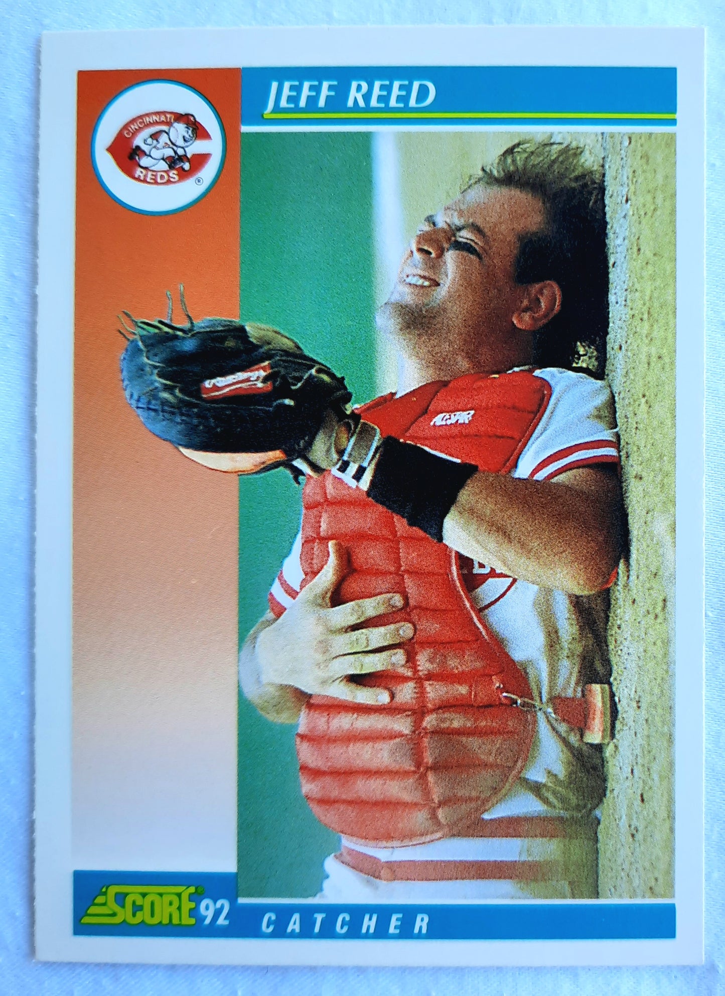 Score '92 Jeff Reed Cincinnati Reds Catcher #311  Baseball Card Near Mint