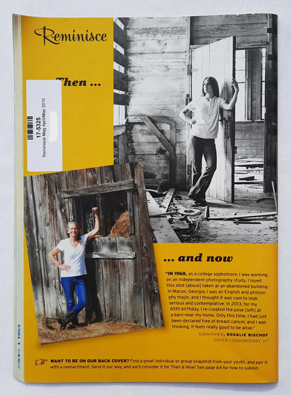 Reminisce Magazine April/May 2015 (Very Good, Pbk, 64 pages, Reader's Digest, Collectible)