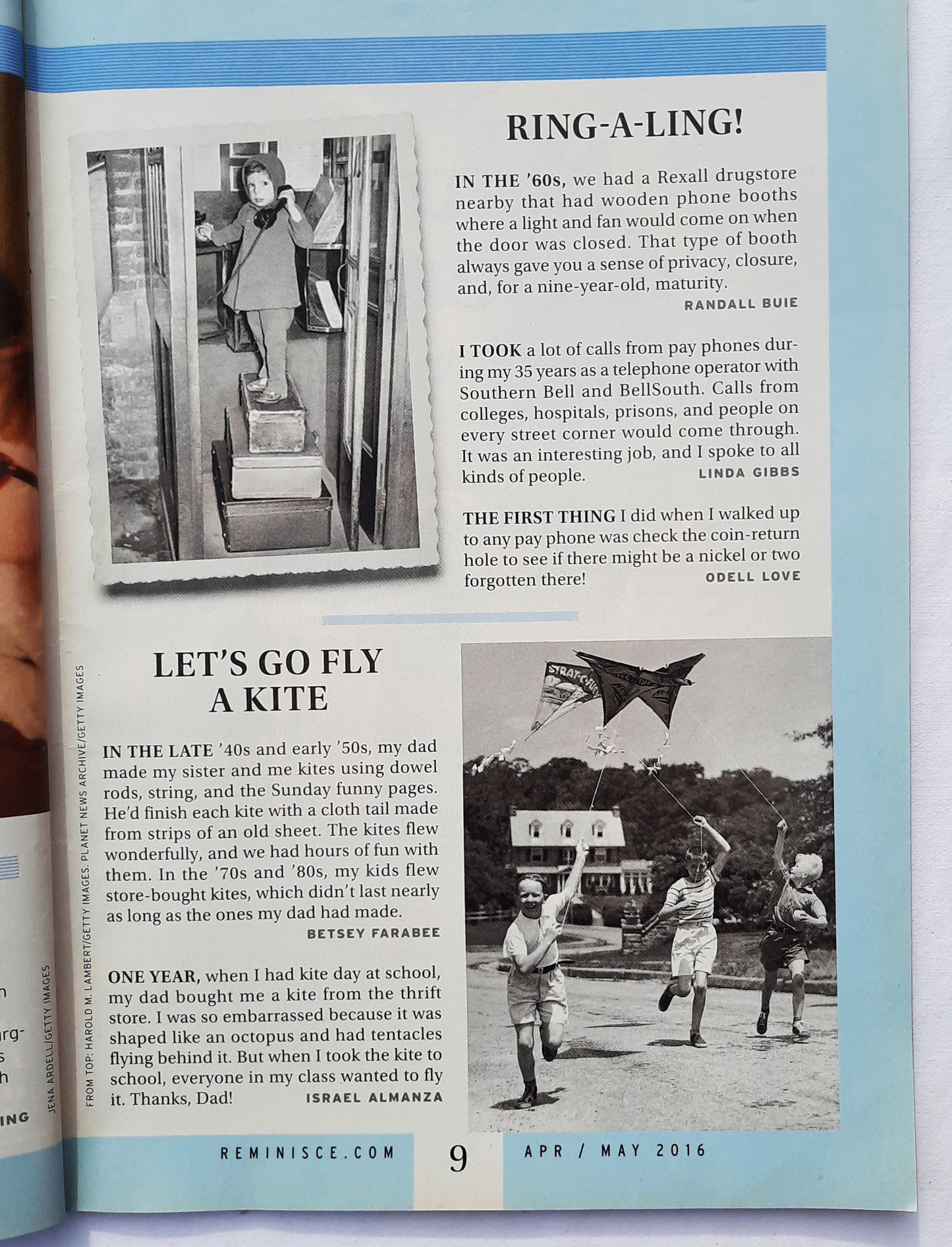 Reminisce Magazine April/May 2016 (Very Good, Pbk, 68 pages, Reader's Digest, Collectible)