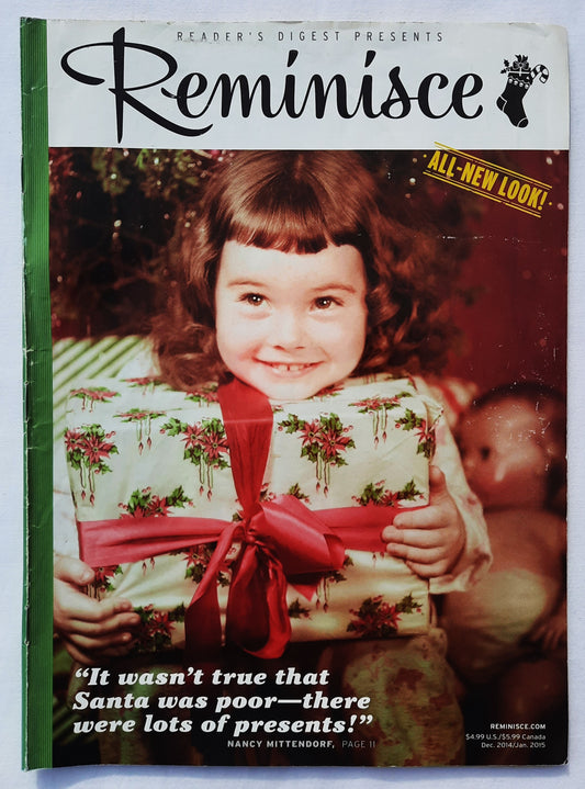 Reminisce Magazine December 2014/January 2015 (Very good, Pbk, 64 pages, Reader's Digest, Collectible)