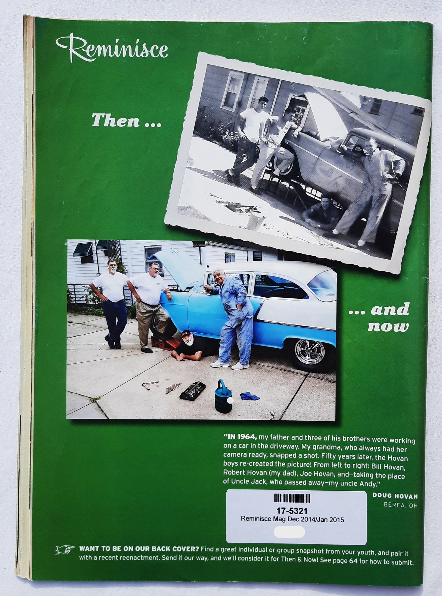 Reminisce Magazine December 2014/January 2015 (Very good, Pbk, 64 pages, Reader's Digest, Collectible)