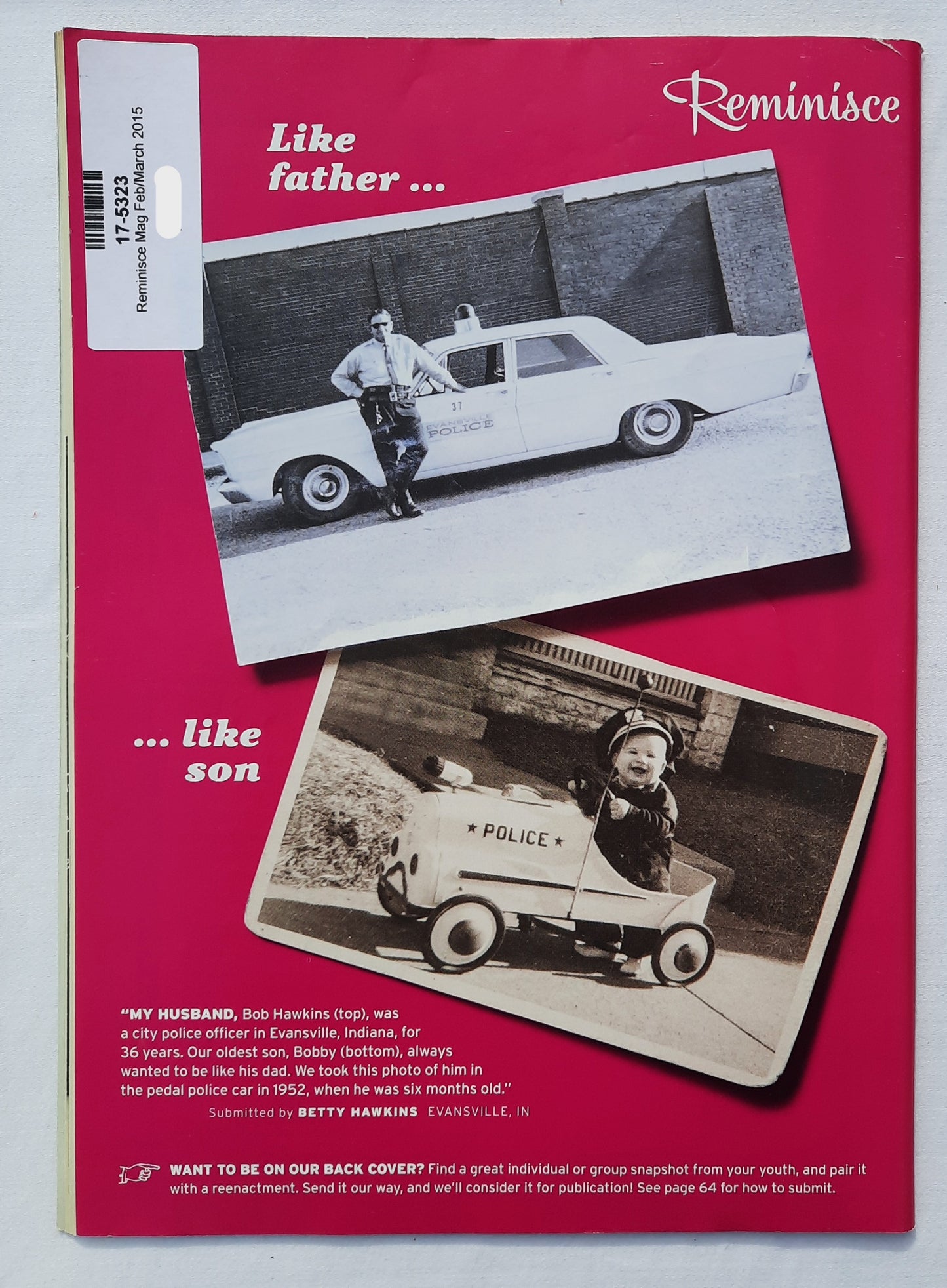 Reminisce Magazine February/March 2015 (Very good, Pbk, 64 pages, Reader's Digest, Collectible)