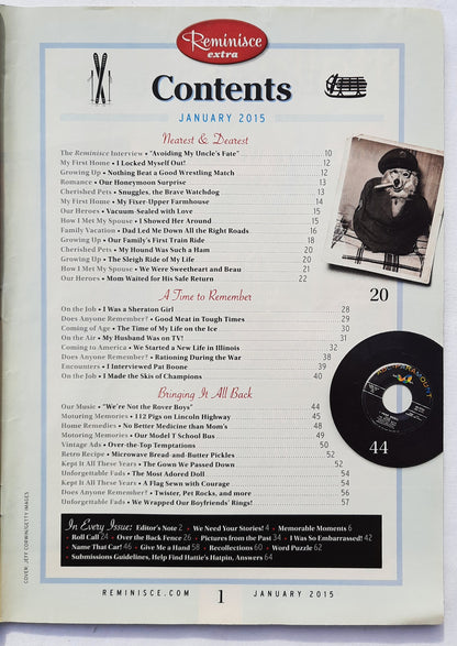 Reminisce Magazine January 2015 (Very good, Pbk, 64 pages, Reader's Digest, Collectible)
