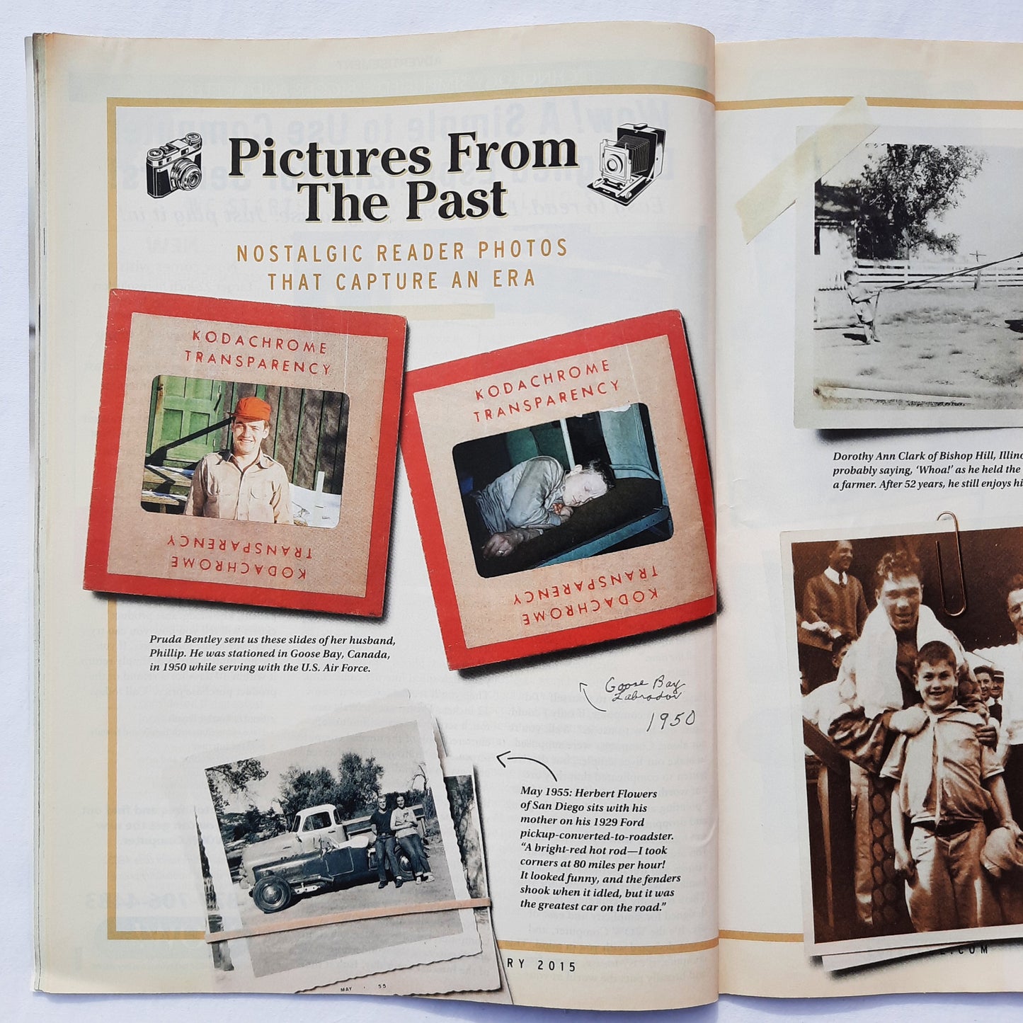 Reminisce Magazine January 2015 (Very good, Pbk, 64 pages, Reader's Digest, Collectible)