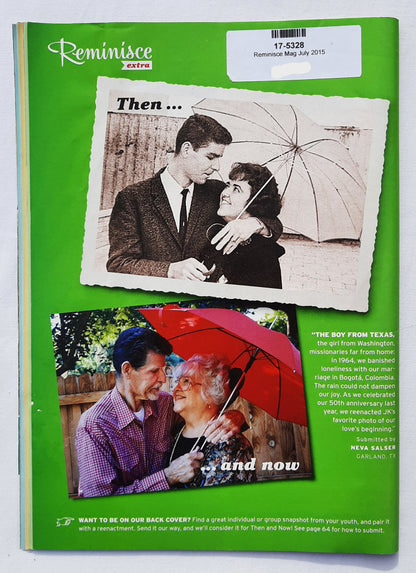 Reminisce Magazine July 2015 (Very good, Pbk, 64 pages, Reader's Digest, Collectible)