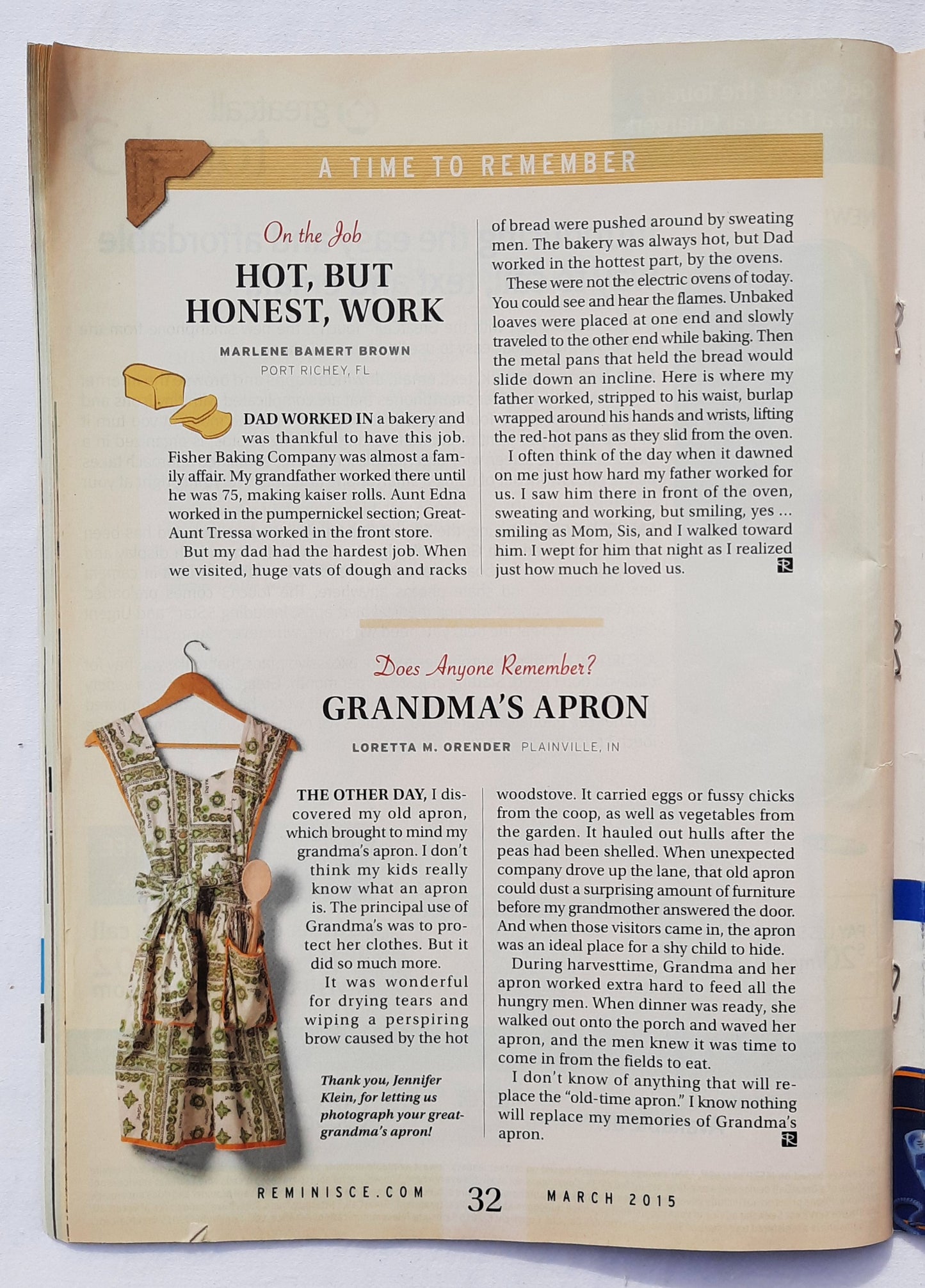 Reminisce Magazine March 2015 (Very good, Pbk, 64 pages, Reader's Digest, Collectible)