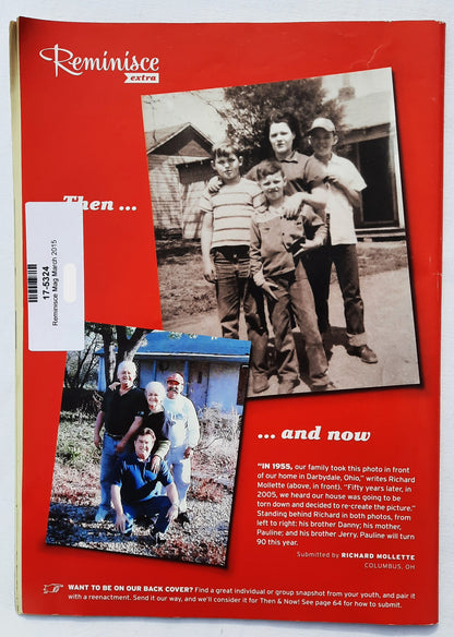 Reminisce Magazine March 2015 (Very good, Pbk, 64 pages, Reader's Digest, Collectible)