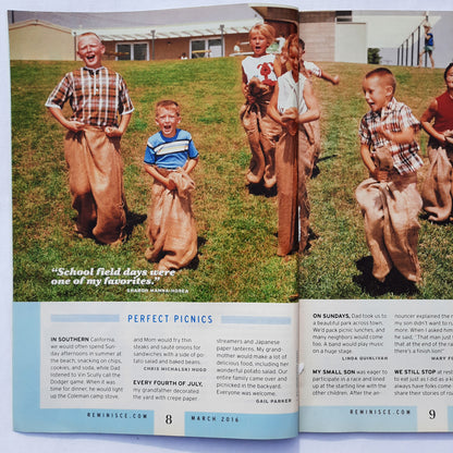 Reminisce Magazine March 2016 (Very Good, Pbk, 68 pages, Reader's Digest, Collectible)