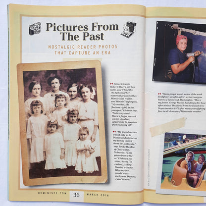 Reminisce Magazine March 2016 (Very Good, Pbk, 68 pages, Reader's Digest, Collectible)