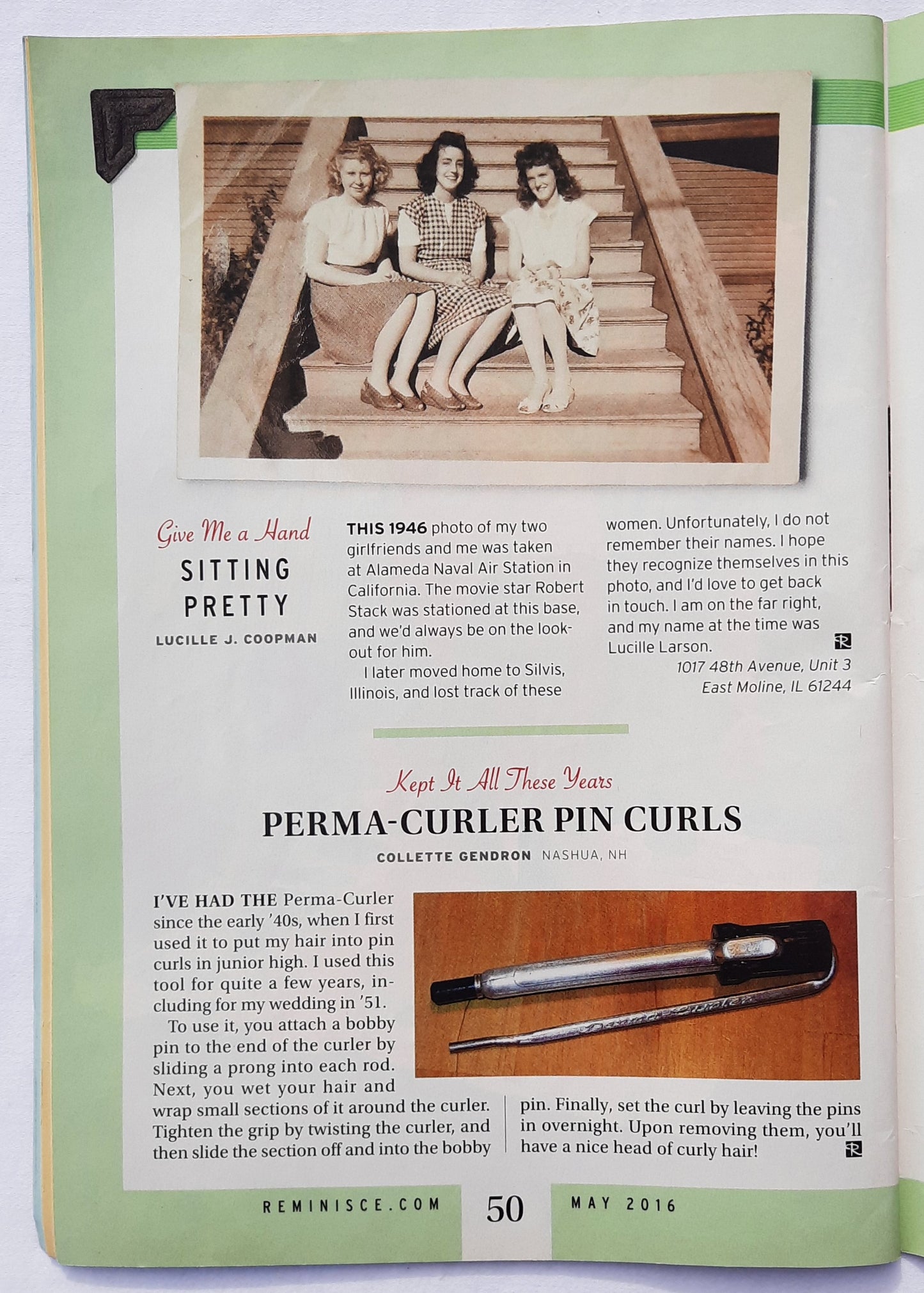 Reminisce Magazine May 2016 (Very Good, Pbk, 68 pages, Reader's Digest, Collectible)