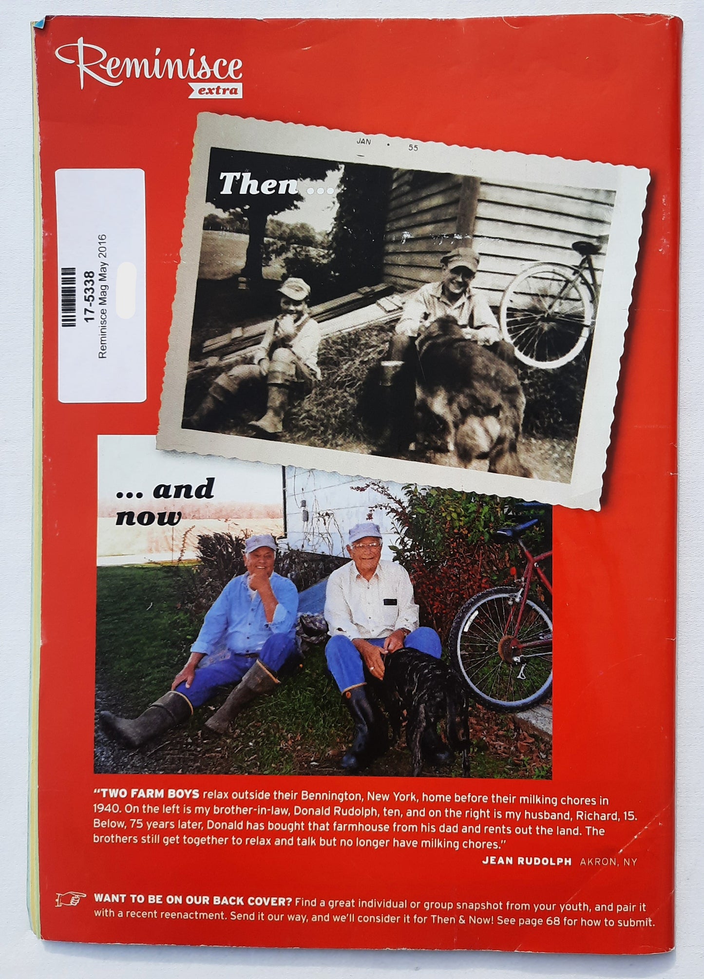 Reminisce Magazine May 2016 (Very Good, Pbk, 68 pages, Reader's Digest, Collectible)