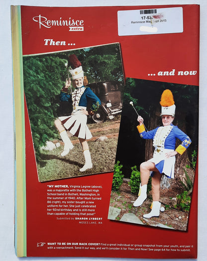 Reminisce Magazine September 2015 (Very good, Pbk, 64 pages, Reader's Digest, Collectible)