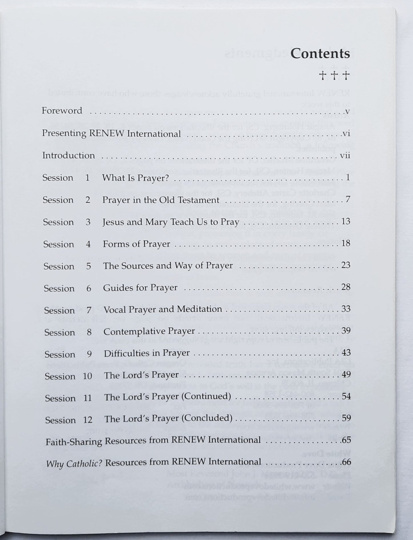 Why Catholic?: Christian Prayer: Deepening My Experience of God by Renew International (Journey Through the Catechism, Good, 2007, Pbk, 68 pages)