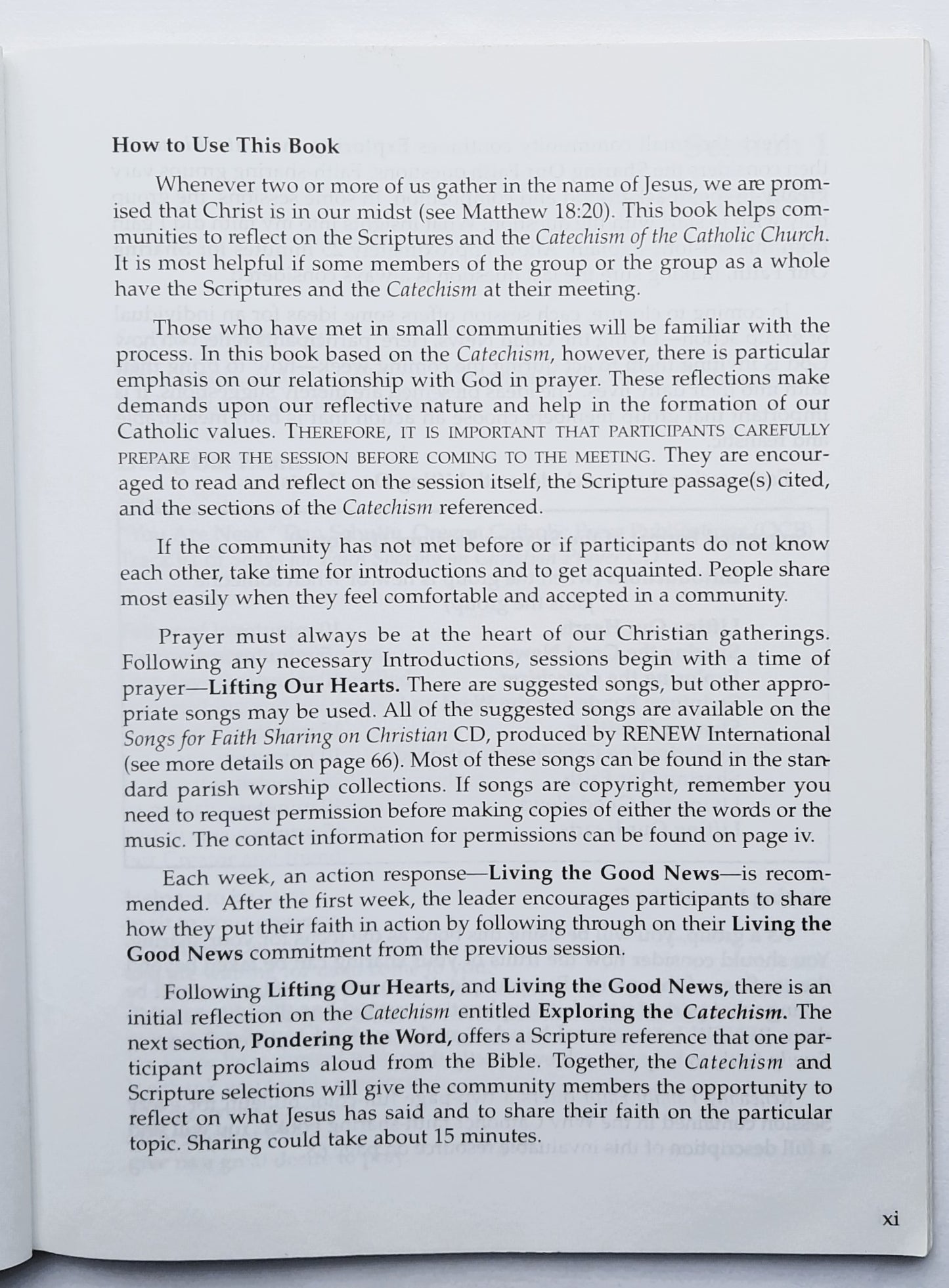 Why Catholic?: Christian Prayer: Deepening My Experience of God by Renew International (Journey Through the Catechism, Good, 2007, Pbk, 68 pages)