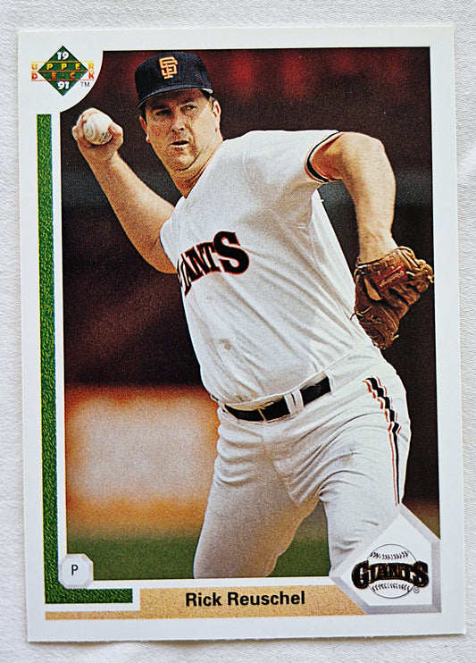 Reuschel Rick San Francisco Giants #249 Pitcher Upper Deck 1991 Baseball Card