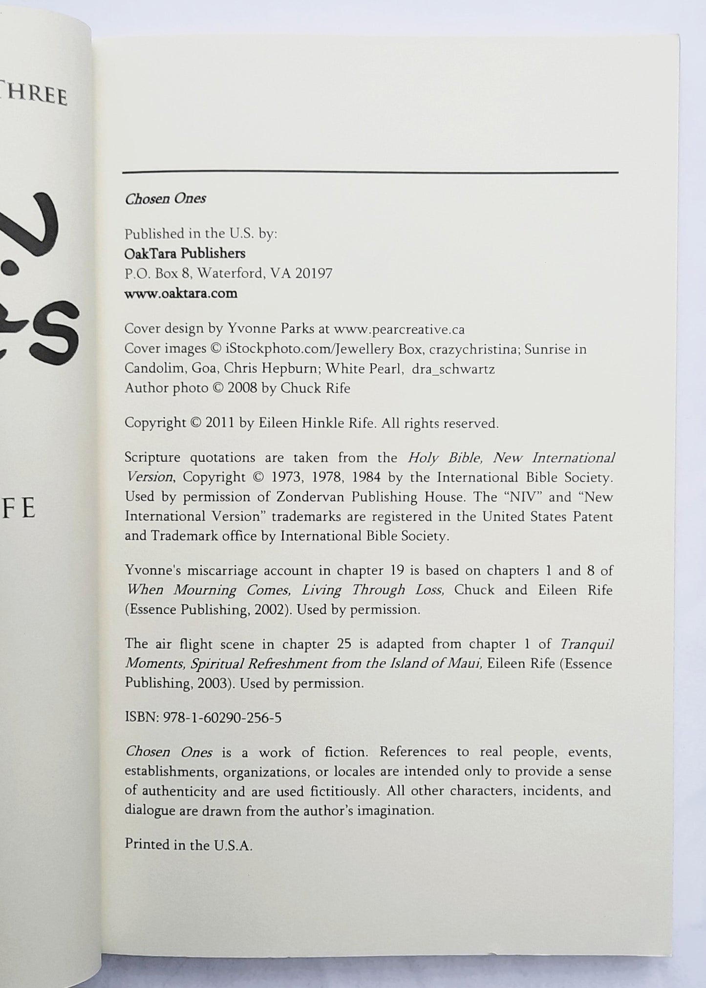 Chosen Ones #3 Eileen Hinkle Rife (Born for India, New, 2014, Pbk, 224 pages, OakTara)
