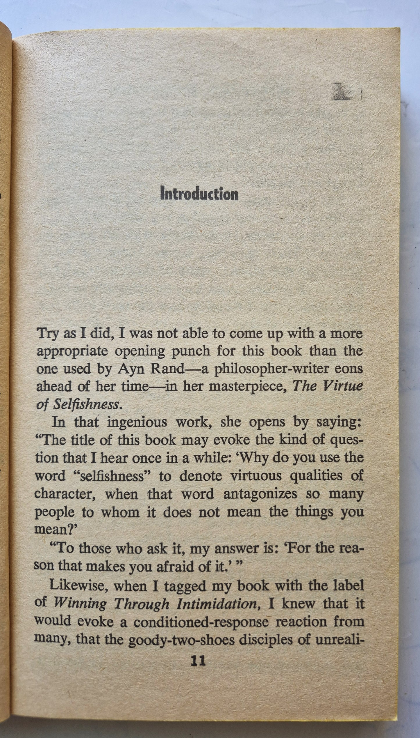 Winning Through Intimidation von Robert J. Ringer (Sehr gut, 1974, Taschenbuch, 304 Seiten, Fawcett Crest)