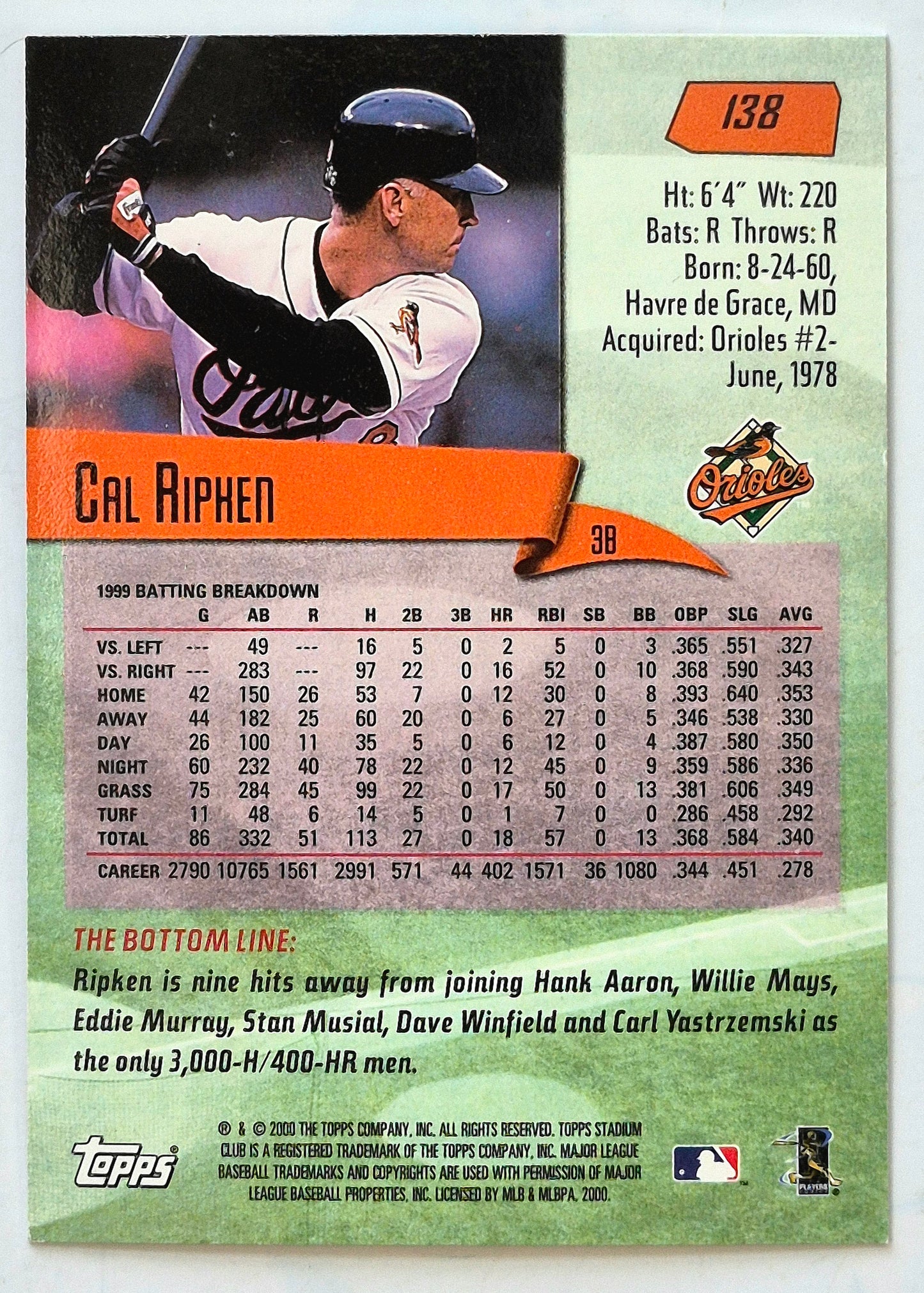 TOPPS 2000 Stadium Club Miguel Cairo Tampa Bay Devil Rays #131 Baseballkarte TOPPS