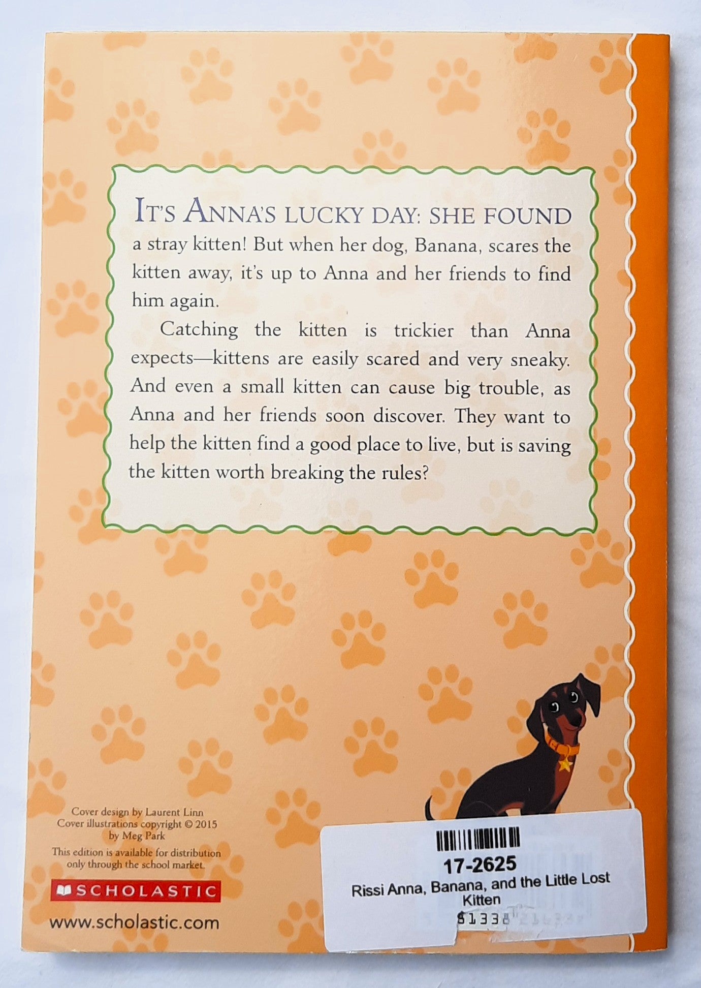 Anna, Banana, and the Little Lost Kitten by Anica Mrose Rissi (New, 2017, Pbk, 144 pages, Scholastic)