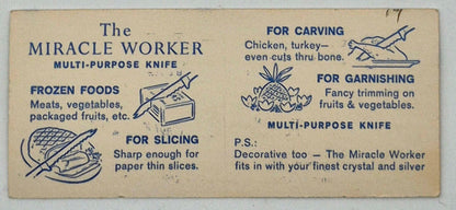 Juego de Cubertería de Cuchillo y Tenedor Regent Cutlery Sheffield "The Miracle Worker" (Muy buen estado, años 60)