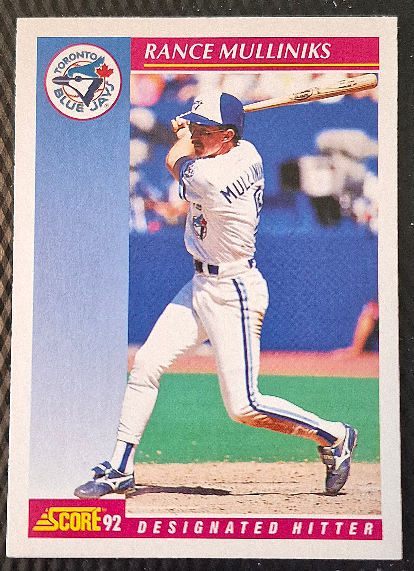 Mulliniks Randy Toronto Blue Jays Designated Hitter #132 Score '92 Baseball Card
