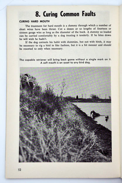 Hunting with Retrievers by Joe Stetson (Good, 1965, Pbk, 64 pgs, TFH Pub.)