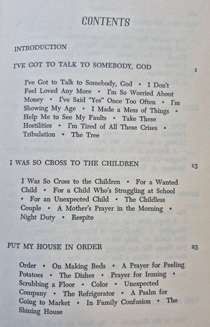 I've Got to Talk to Somebody, God by Marjorie Holmes -Good, 1969, HC, 121 pgs, Doubleday & Co.