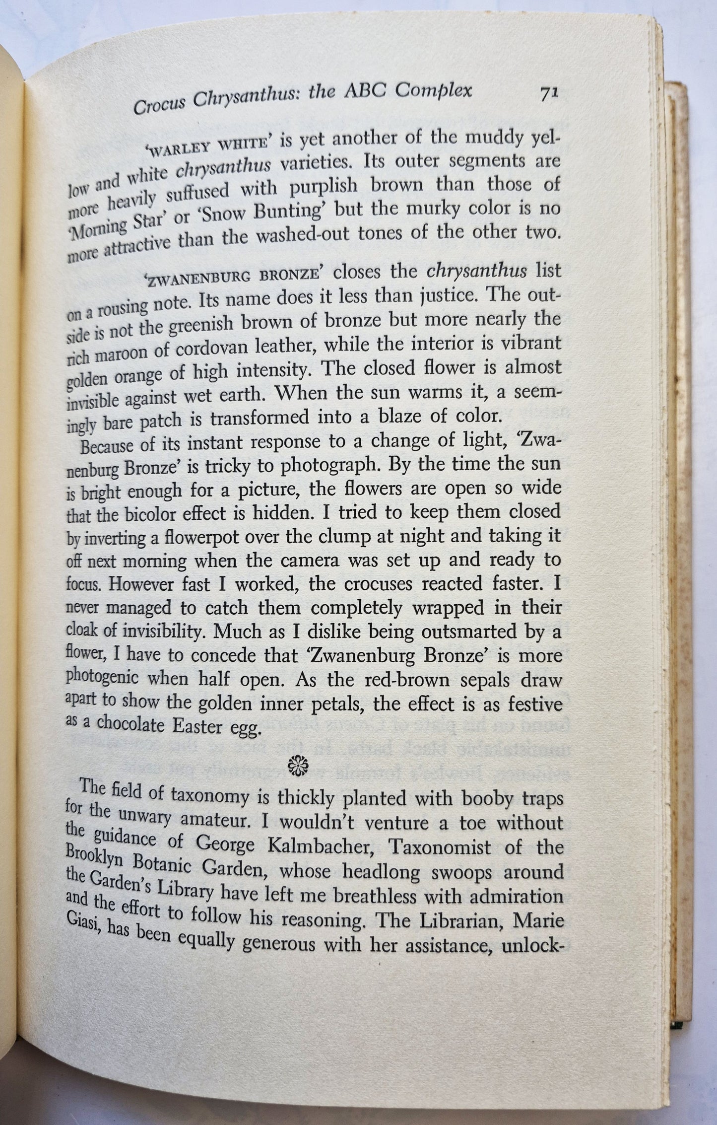 Flowers in the Winter Garden by M. M. Graff (Very good, 1966, HC, 203 pgs, Doubleday & Co)