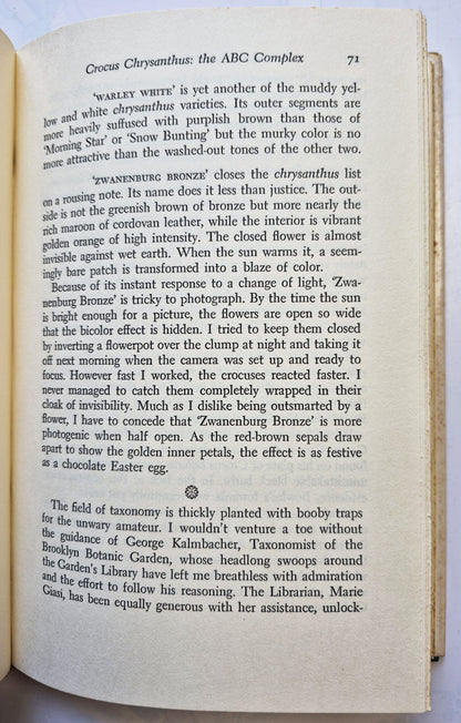 Flowers in the Winter Garden by M. M. Graff (Very good, 1966, HC, 203 pgs, Doubleday & Co)