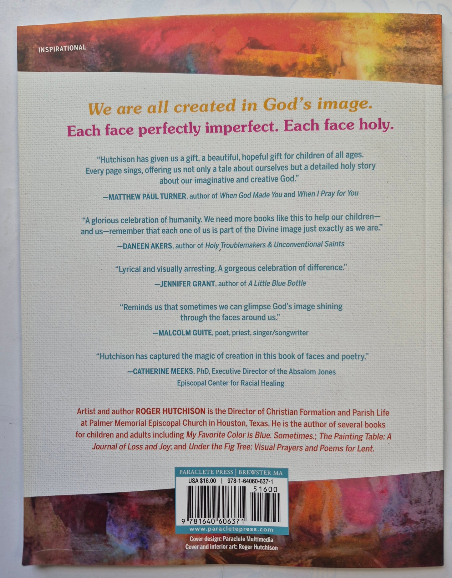 Faces: A Love Story by Roger Hutchison (New, 2021, Pbk, 48 pgs, Paraclete Press)