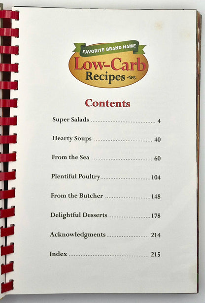 Favorite Brand Name Low-Carb Recipes by Publications International (Very good, 2003, HC, 224 pgs)