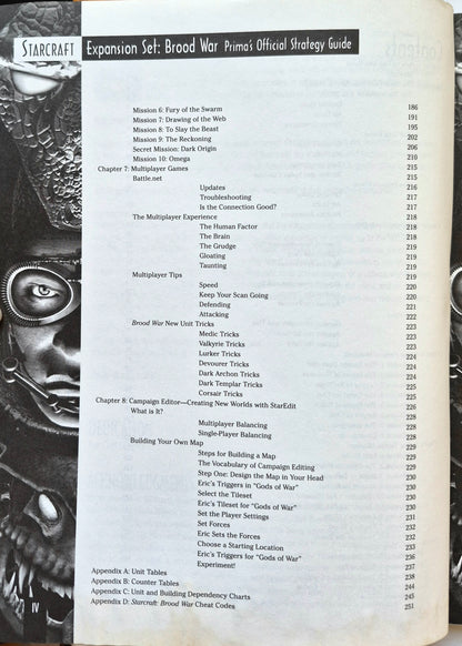 StarCraft Expansion Set Brood War Prima's Official Strategy Guide by Bart Farkas (Good, 1998, Pbk, 252 pgs, Prima Games)
