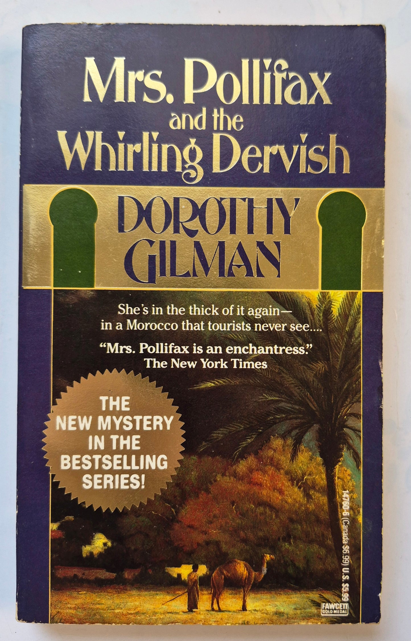 Mrs. Pollifax and the Whirling Dervish #9 by Dorothy Gilman -Good, 1991, Pbk, 211 pgs, Ballantine Books