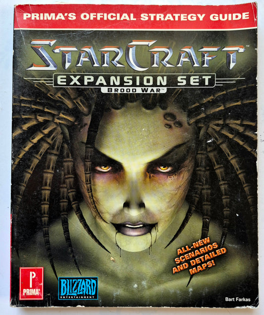 StarCraft Expansion Set Brood War Prima's Official Strategy Guide by Bart Farkas (Good, 1998, Pbk, 252 pgs, Prima Games)