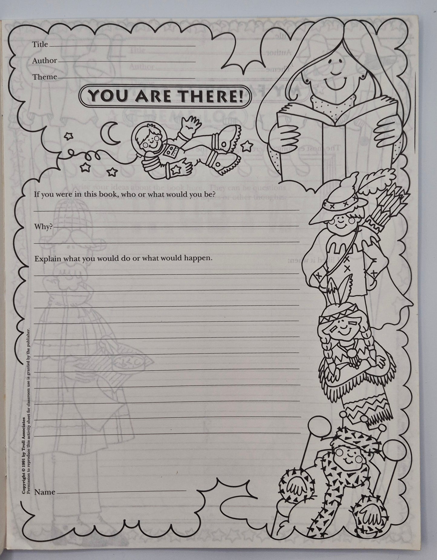 Troll Classroom Themes: Learning through Literature Writing Resource Unit Grades 3-6 (Like new, Pbk, 8 pgs)