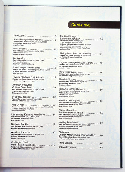 The 2006 Commemorative Stamp Yearbook by USPS (Like new, 64 pgs, HarperResource)