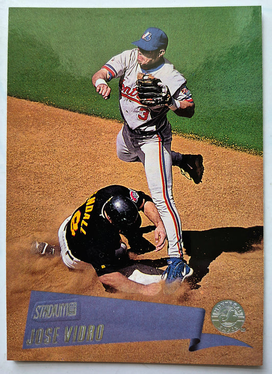 Vidro Jose Montreal Expos 2nd Base #53 Topps 2000 Stadium Club  Baseball Card