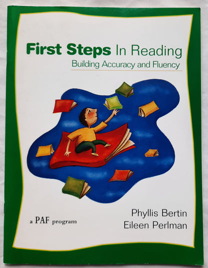First Steps in Reading by Phyllis Bertin (New, 2001, Pbk, Educators Pub.)
