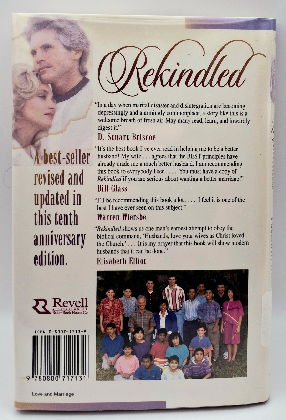 Rekindled: How to keep the warmth in your marriage by Pat & Jill Williams (Very Good, 1995, HC, 171 pgs, Revell)