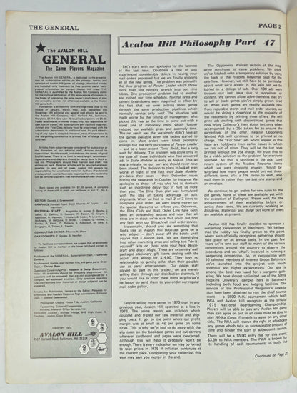 The Avalon Hill General Nov-Dec 1974 Vol. 11, No. 4 The Pieces of Panzerblitz