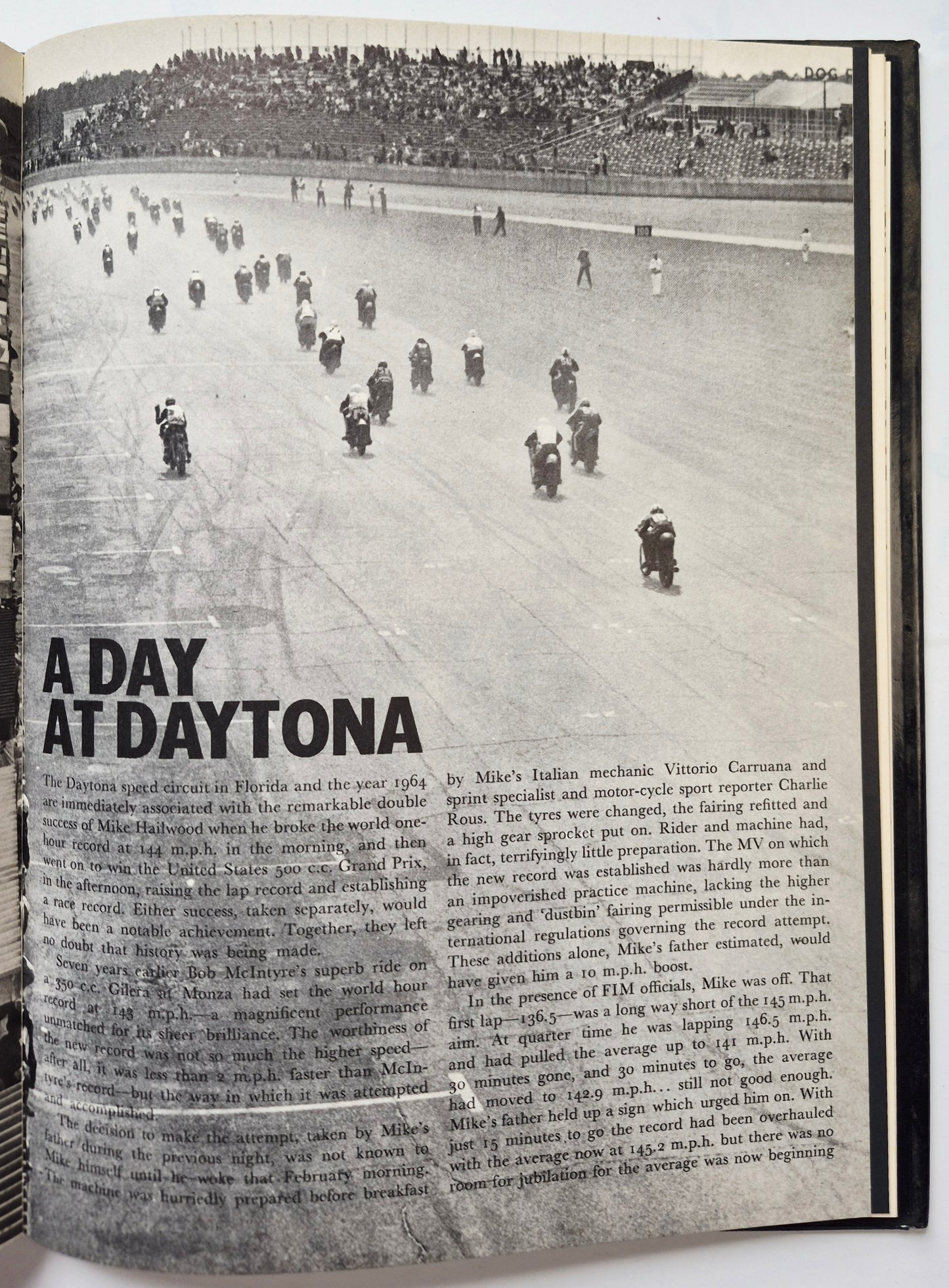 Motorcycle Racing by Peter Carrick (Very good, 1969, HC, 141 pgs, Hamlyn Pub.)